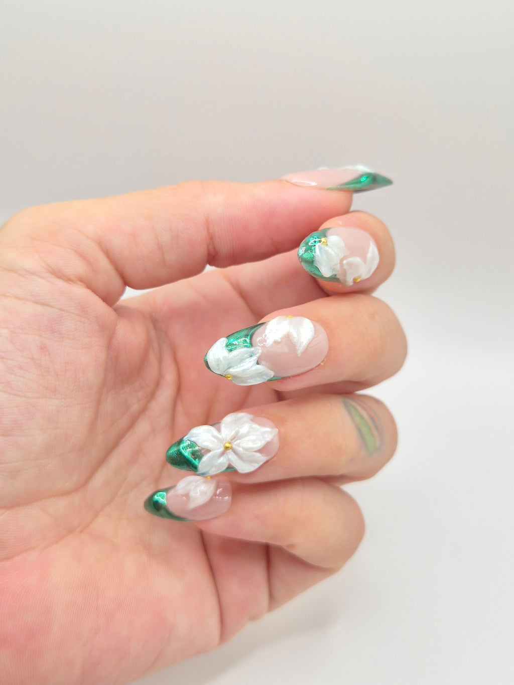 Green chrome & Flowers
