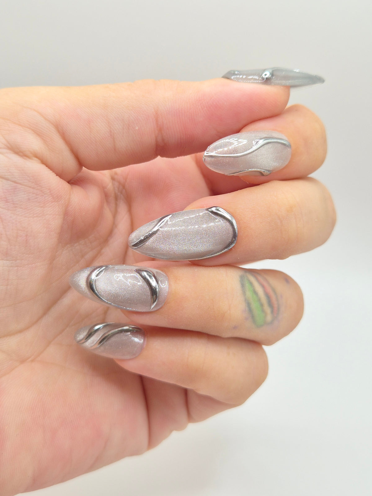 Silver Cateye & Chrome