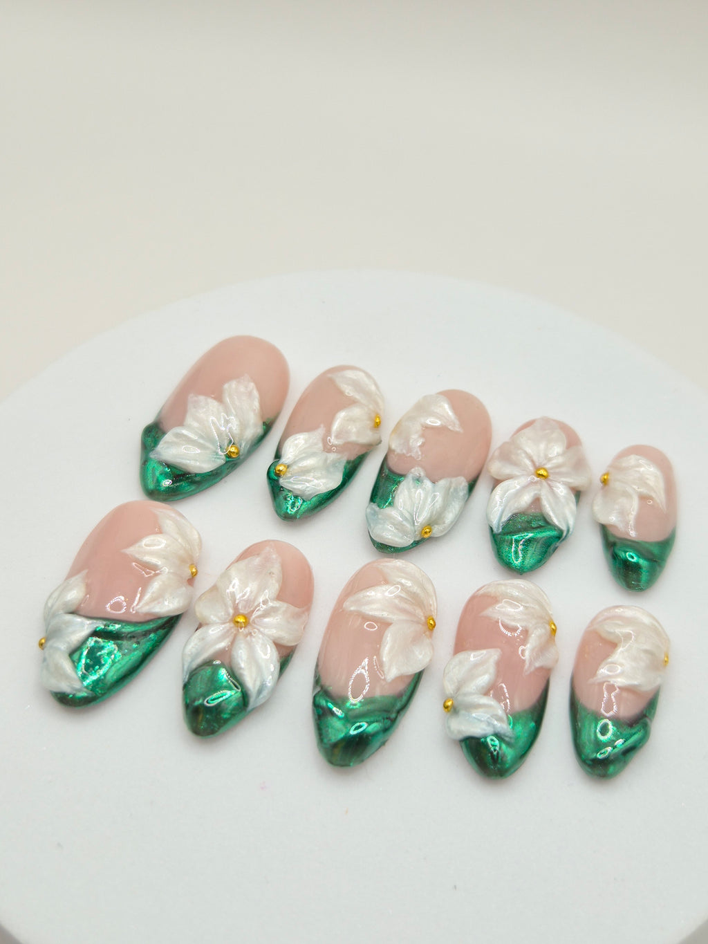 Green chrome & Flowers