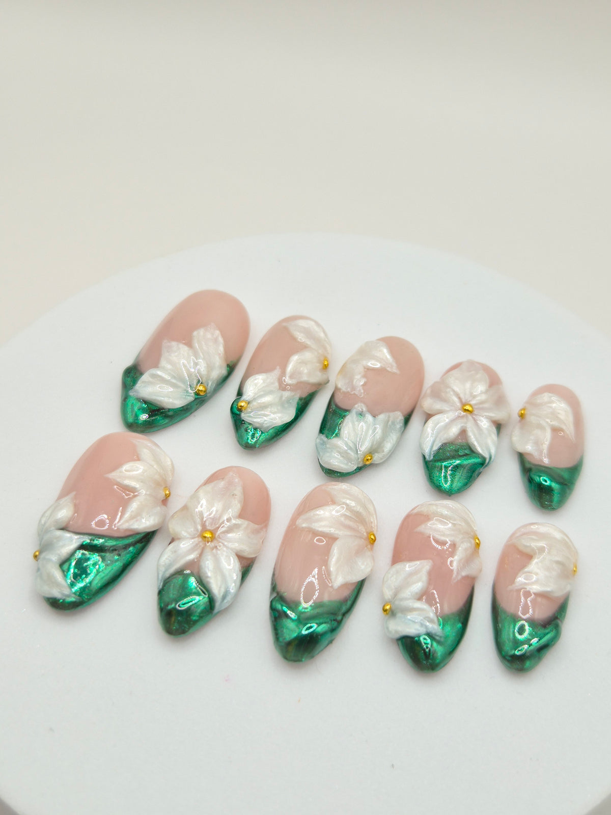Green chrome & Flowers