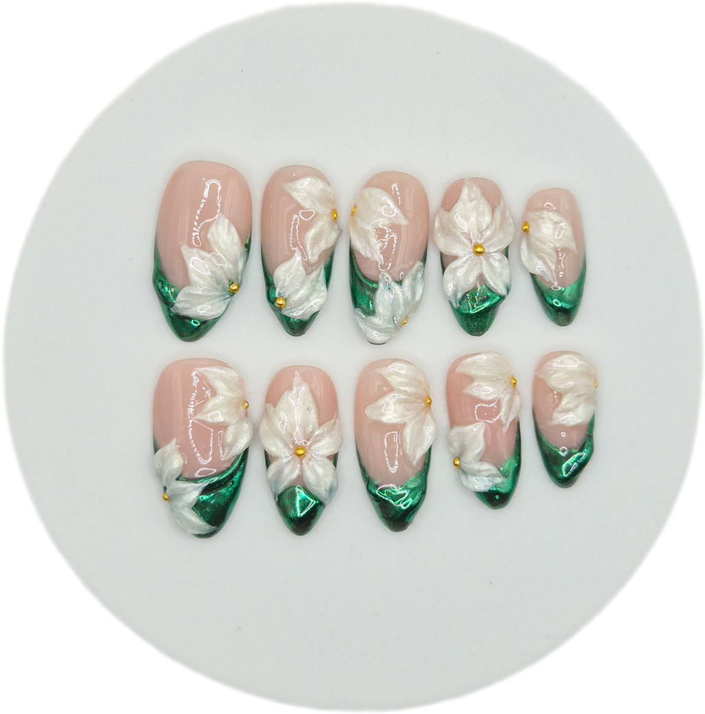 Green chrome & Flowers